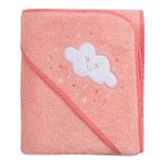 Prosop de baie pentru bebelus si mama roz Clevamama 2922N