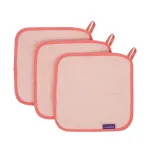 Set 3 prosoape pentru fața bebelușului din bambus Clevamama 25x25 cm