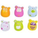 Set 6 jucarii de baie moi cu animale colorate pentru bebelusi ESCABBO