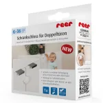 Siguranta pentru usi duble de dulap Reer 71020, montaj interior