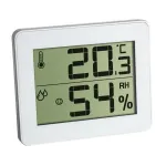 Termometru si higrometru digital de camera alb extra-plat TFA