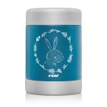 Cutie termică pentru alimente copii din inox vidat, 300 ml, albastră, Reer