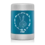 Cutie termică pentru alimente copii din inox vidat, 300 ml, albastră, Reer