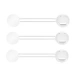 Set 3 siguranțe multifuncționale pentru copii REER 72040, alb