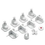 Set 4 incuietori magnetice pentru sertare si dulapuri REER