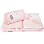 Set de pat bebelusi 2 piese Comfi-Dreams Lovebirds, bumbac