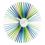 Ceas de perete XXL Daisy multicolor, design modern, 50 cm, TFA