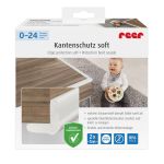 Set 2 benzi protectie muchii si colturi din spuma, albe, 2 x 1 m, Reer