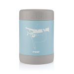 Cutie termică pentru mâncare din oțel inoxidabil vidat, 300 ml, albastră, Reer