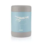 Cutie termică pentru mâncare din oțel inoxidabil vidat, 300 ml, albastră, Reer