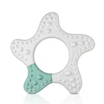 Inel de dentiție din silicon Star pentru bebeluși 3+ luni, Reer
