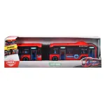 Autobuz Volvo City Bus Dickie Toys 40 cm, rosu, cu usi mobile