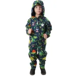 Salopetă impermeabilă pentru copii KidsCare Dinozauri, mărimea 92