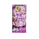 Papusa Steffi Love Flower Hair cu par extra-lung si accesorii