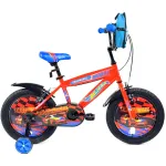 Bicicletă pentru copii 2-4 ani Belderia Fastwheel 12 inch, cu roți ajutătoare și ghiozdan