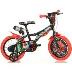 Bicicleta pentru copii Gormiti Dino Bikes 14 inch cu roti ajutatoare