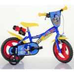 Bicicletă pentru copii Sonic Dino Bikes 12 inch cu roți ajutătoare