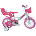 Bicicletă pentru copii Unicorn Dino Bikes 12 inch cu roți ajutătoare