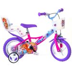 Bicicletă pentru copii Winx Dino Bikes 12 inch, cu roți ajutătoare