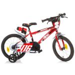 Bicicletă pentru copii Dino Bikes 416, 16 inch, roșie, cu roți ajutătoare