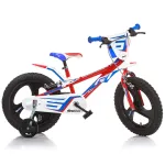 Bicicletă pentru copii Dino Bikes R1, 14 inch, roșu-albastru