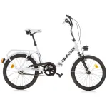 Bicicletă pliabilă pentru copii Aurelia Dino Bikes, 20 inch, alb