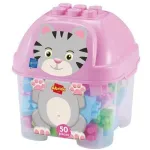 Set de construcție Ecoiffier Abrick Pisică, 50 piese, multicolor