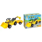 Excavator pentru copii cu remorcă detașabilă Ecoiffier, galben