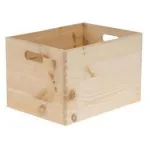 Cutie de depozitare din lemn 40x30x14 cm cu mânere laterale