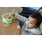 Set 2 castroane cu ventuza din silicon Melii, model Dinozaur