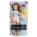 Papusa Corolle Zoe 28 cm cu set de plaja si 5 accesorii