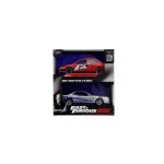 Set 2 mașinuțe metalice Fast & Furious 1:32, Nissan și Mitsubishi