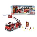 Masina de pompieri cu telecomanda, pulverizare apa si scara 62 cm