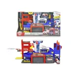 Set stație de pompieri și salvare cu pulverizator de apă, lumini și sunete