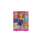 Papusa Evi Love Fashion Set cu accesorii si 3 tinute, 12 cm