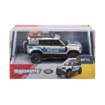 Mașinuță de poliție Majorette Land Rover Defender metalică, scara 1:43
