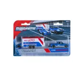 Set Majorette Transporter Deluxe Ford F-150 Raptor cu Ford Mustang GT