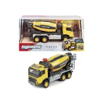 Betonieră metalică Volvo Majorette, scară 1:45, cu tambur rotativ