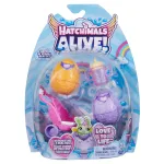 Set Hatchimals Alive cu 2 oua surpriza, carucior si accesorii