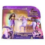 Set papusa Sophia si unicornul Lightstar cu lumini, Unicorn Academy