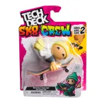 Tech Deck Sk8 Crew set cu placa si figurina 9,6 cm, sapca galbena