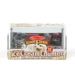 Set de joacă din lemn Melissa & Doug, tejghea cu înghețată, 28 piese