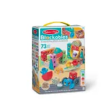Set construcție din lemn Melissa & Doug Orașul, 73 piese