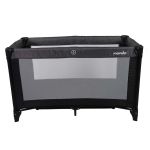 Pat de voiaj pliabil Nania Soda cu 2 niveluri, gri, 0-3 ani