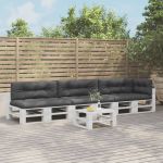 Perne de paleți, 7 buc., antracit, material textil GartenMobel Dekor