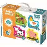 Puzzle Trefl Baby cu animale de la fermă, 18 piese, 2+ ani