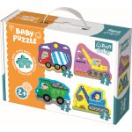 Puzzle Trefl Baby cu Utilaje la Treabă, 18 piese, 2 ani+