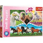 Puzzle Trefl 200 piese cu cai frumoși, pentru copii 7+
