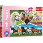 Puzzle Trefl 200 piese cu cai frumoși, pentru copii 7+