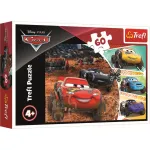 Puzzle Trefl Cars 60 piese cu Fulger McQueen si prietenii